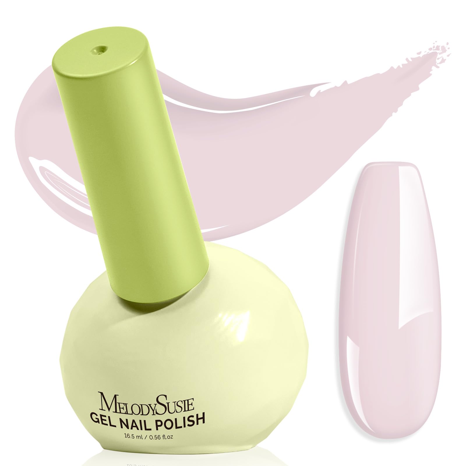 MelodySusie Highly Pigmented Gel Nail Polish – 0.56 Fl Oz, Plant-Based, 3-Free, Tilt Bottle, Long-Lasting Shine