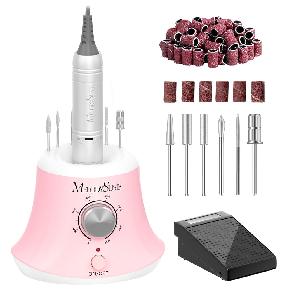 MelodySusie SC320I 30,000 RPM Nail Drill with Foot Pedal — E-File for Manicure, Gel Removal & Shaping