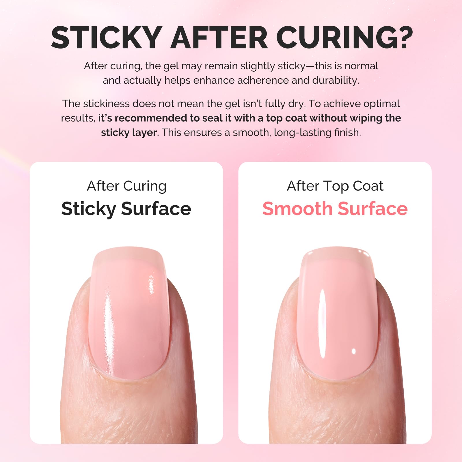 MelodySusie 3PCS 15ml Pink & Nude Builder Gel Set – Thickening Base Gel, Rhinestone Glue, UV/LED Cure for DIY Manicure