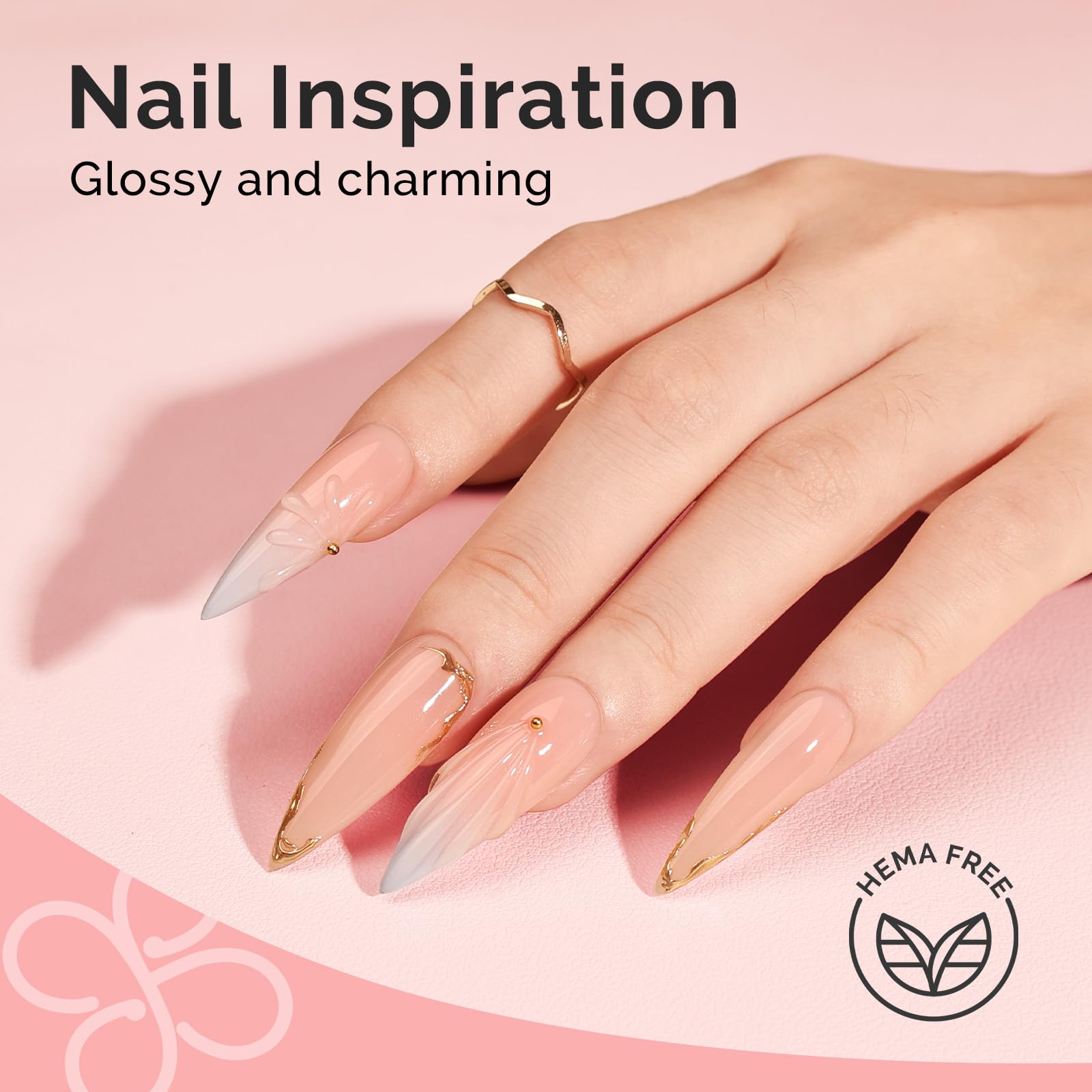 MelodySusie Hema-Free Milky Pink Builder Gel – 0.5 Fl Oz | UV/LED Extension
