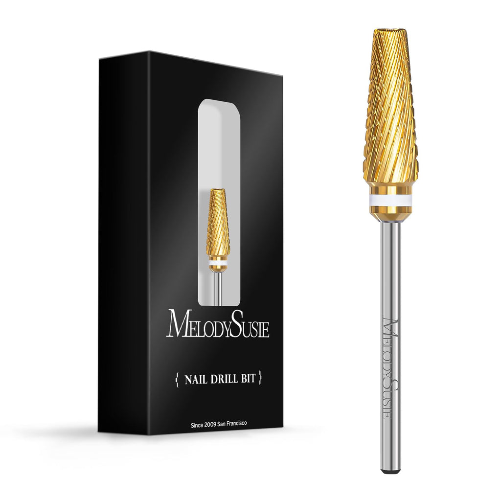 MelodySusie Upgrade 5 in 1 Nail Drill Bits – 3/32" Carbide Tungsten Pro Set (Series X)