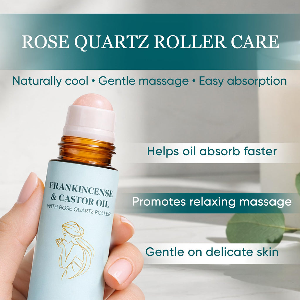 MEMOCORE Frankincense & Organic Castor Oil Roller – Deep Hydration, Elasticity Support, 50ml