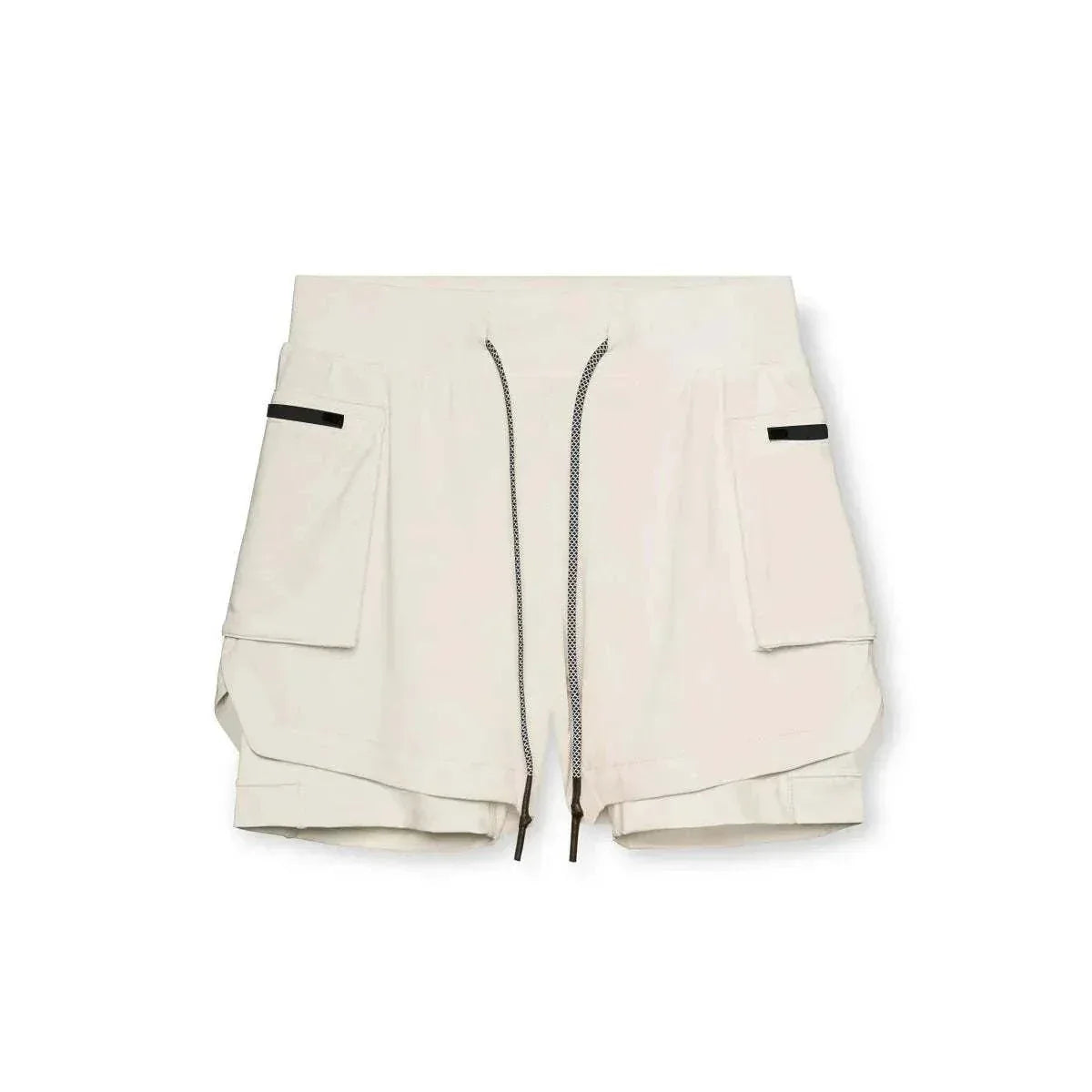 Men 2 in 1 Running Training Joggers Gym Shorts With Phone Pocket