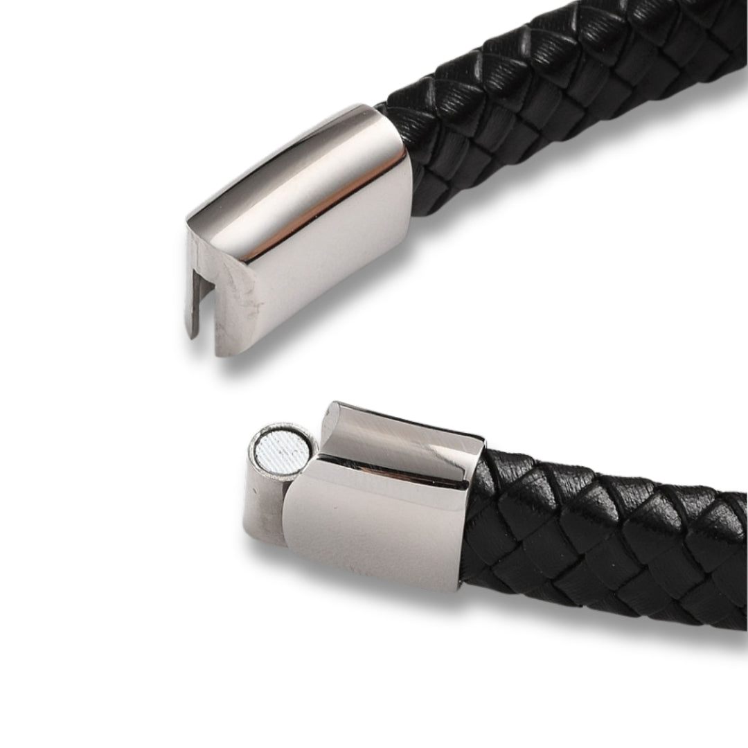 Men's Angel Feather Black Bracelet