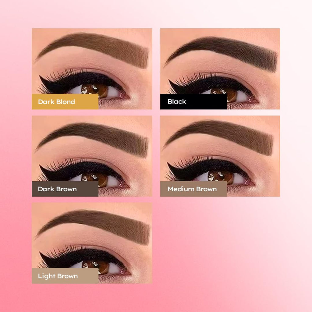 MENELA Eyebrow Henna Tint Kit - Dark Brown, Ammonia-Free, Vegan with Bamboo Extract (Up to 15 Days)