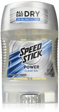 Mennen Speed Stick Power Clear Gel Antiperspirant Deodorant - 3 oz Pack of 3