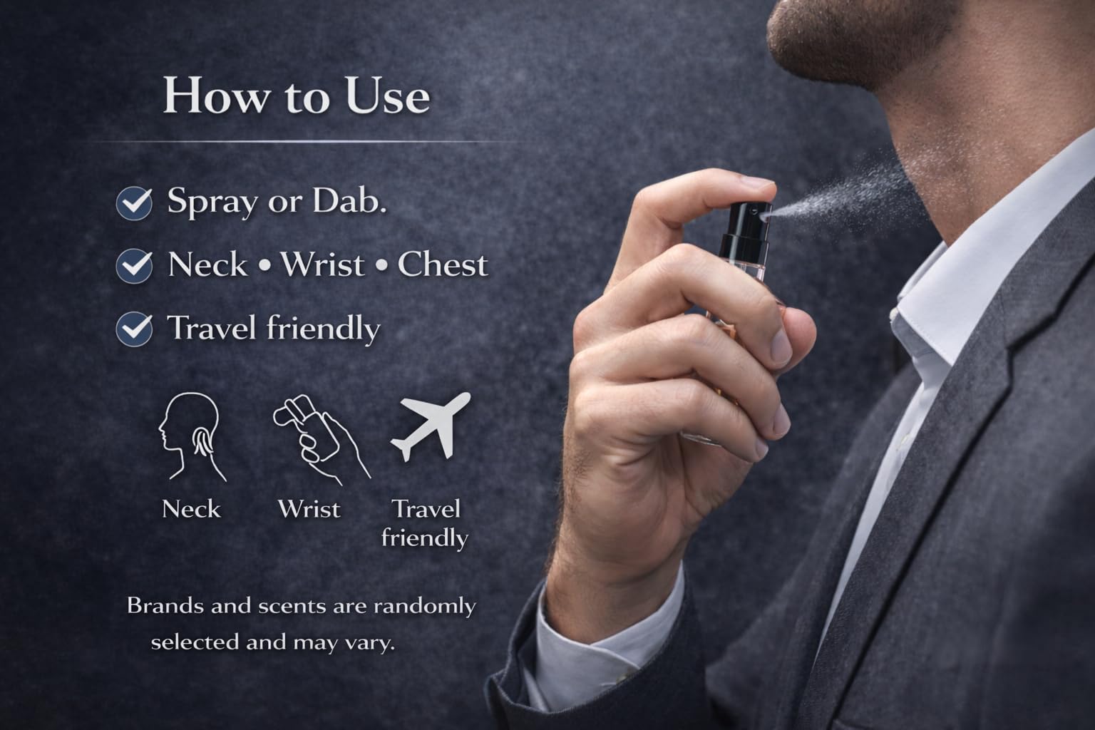 Men's Designer Fragrance Sampler – 8 Random Cologne Vials | Travel-Ready High End Niche Set