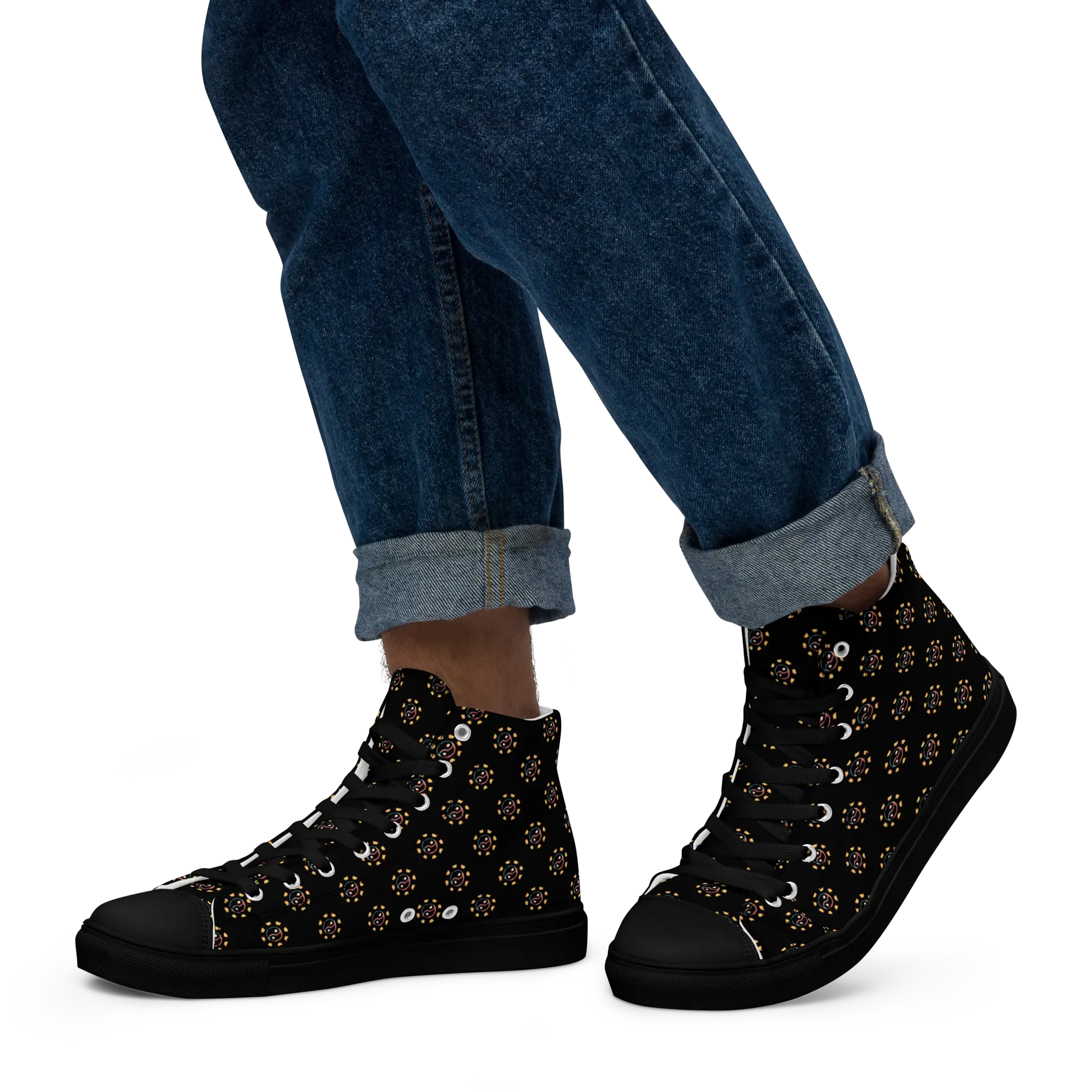 Tao Sun Men's High Top Canvas Shoes