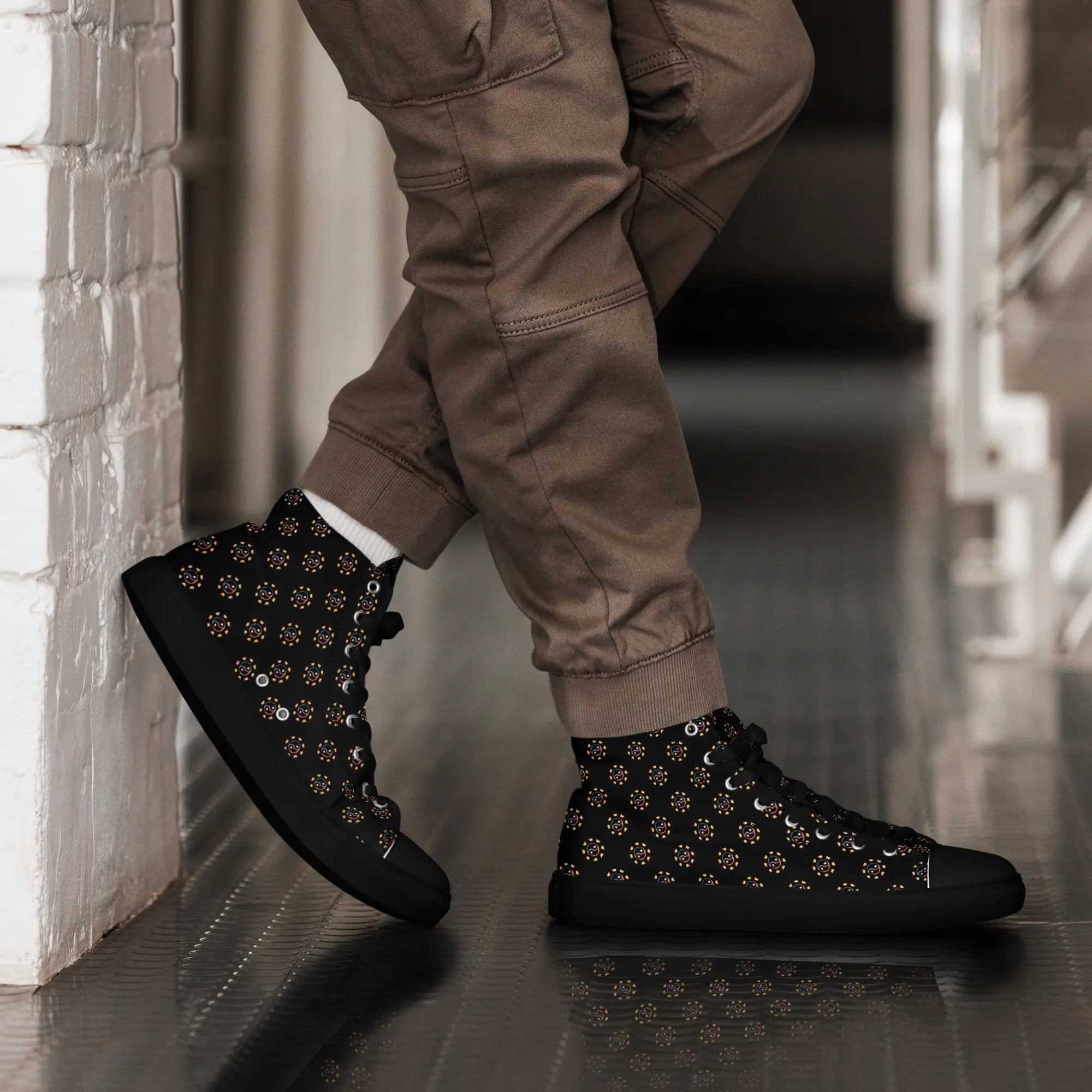 Tao Sun Men's High Top Canvas Shoes