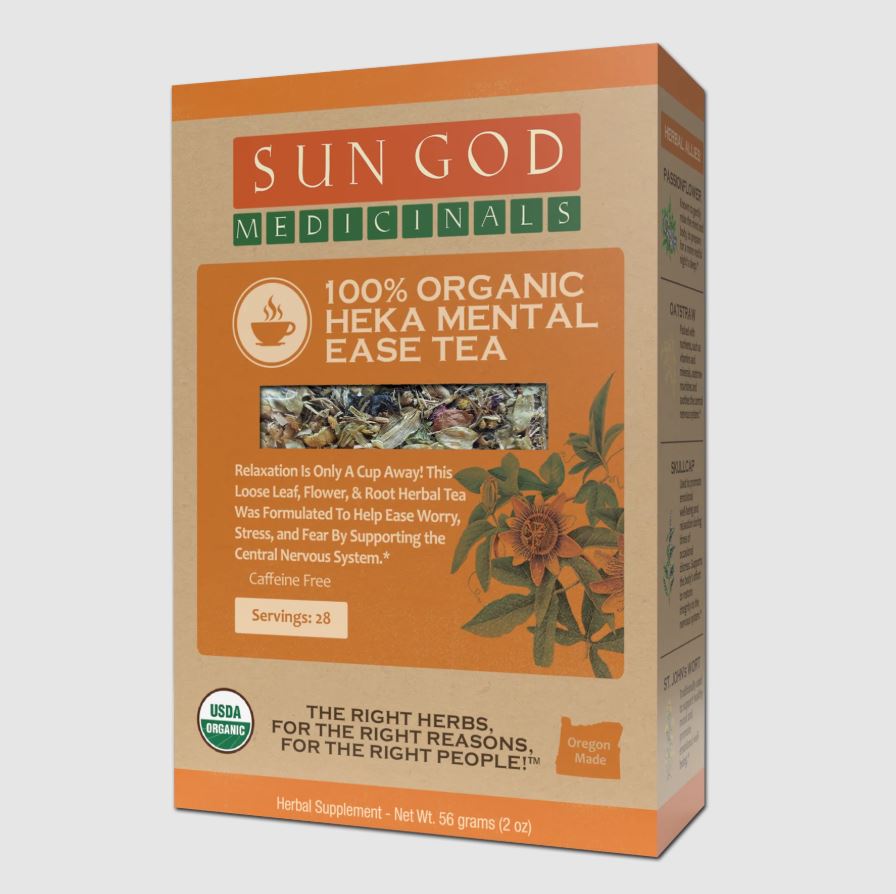 Organic MENTAL EASE Herbal Tea with 10 FREE Tea Bags