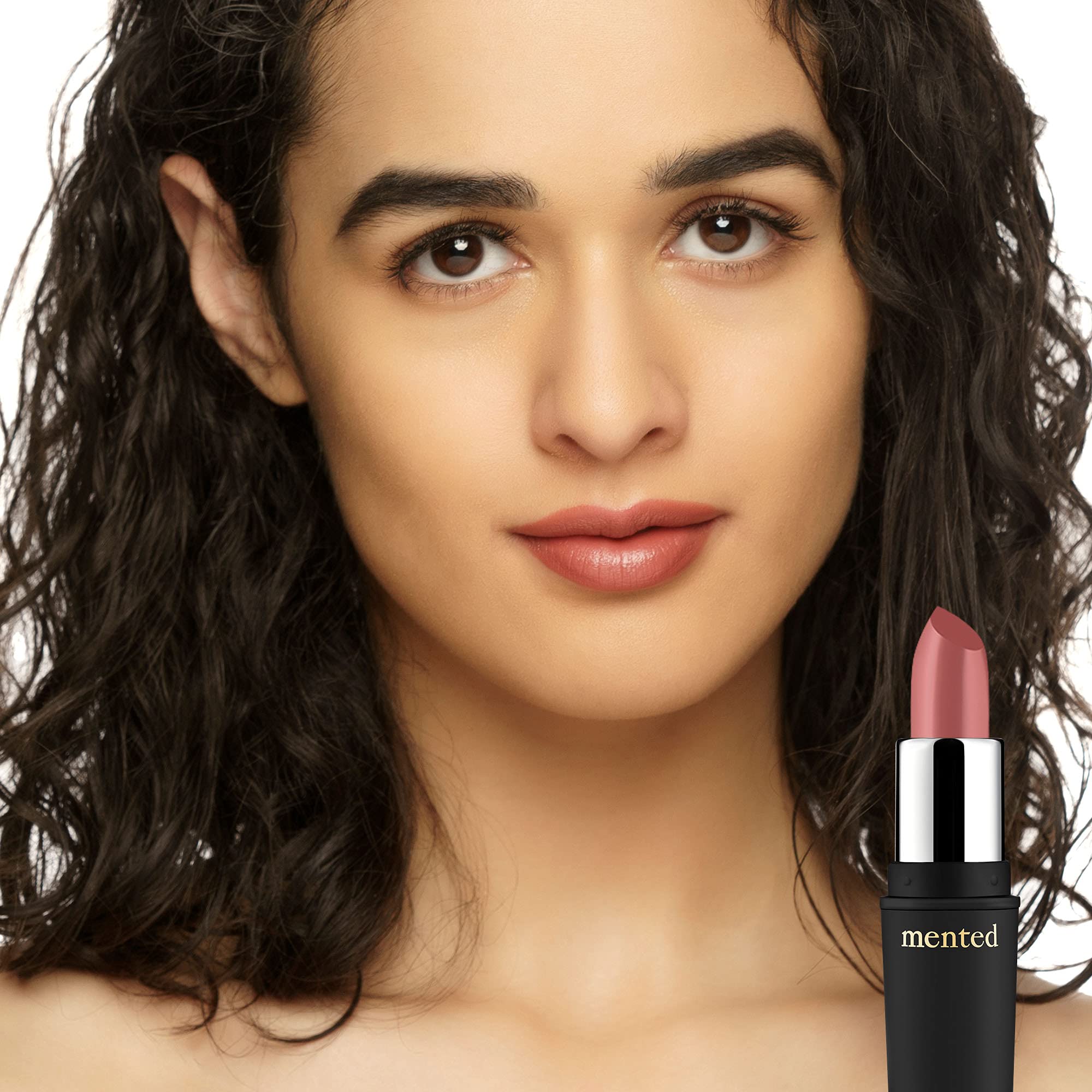 Mented Cosmetics Nude Lipstick Pretty in Pink – Semi-Matte, Long-Lasting, Vegan