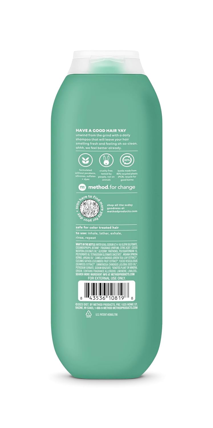 Method Daily Zen Shampoo and Conditioner – Gentle Daily Hair Care for Balance and Serenity | 1 CT