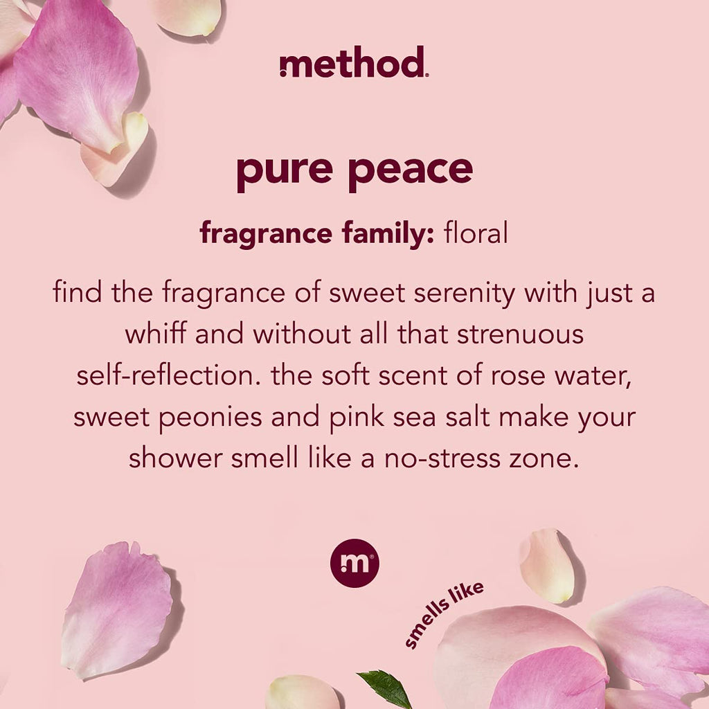 Method Deodorant Pure Peace - Aluminum-Free, 12-Hour Protection (Pack of 5)
