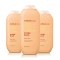Method Body Wash Energy Boost – 3 x 18oz, Citrus-Ginger, Sea Buckthorn