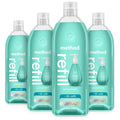 Method Gel Hand Soap Refill Waterfall – 34 oz x4, Recyclable Bottle, Plant-Based Formula