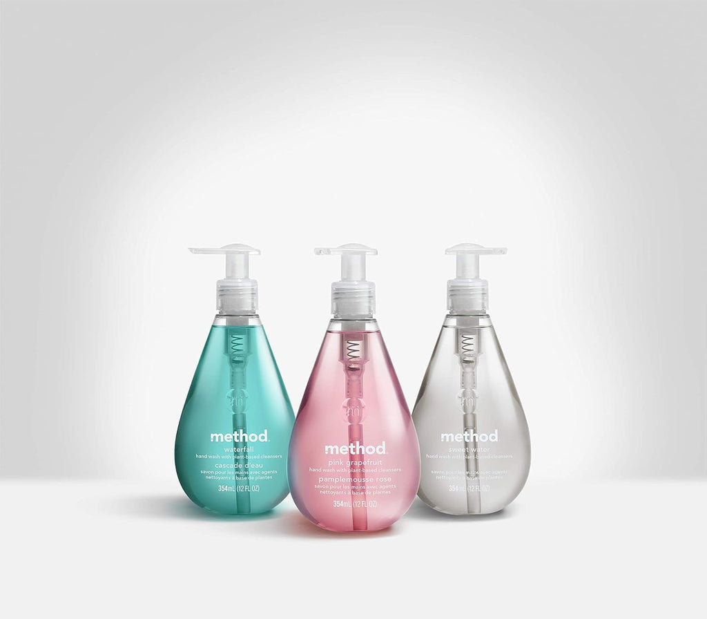 Method Gel Hand Soap, Sweet Water – 12 fl oz (Pack of 6) | Parabens & Phthalates Free
