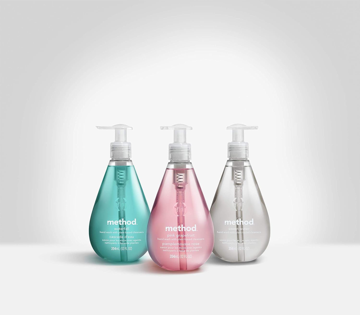 Method Gel Hand Soap, Sweet Water – 12 fl oz (Pack of 6) | Parabens & Phthalates Free