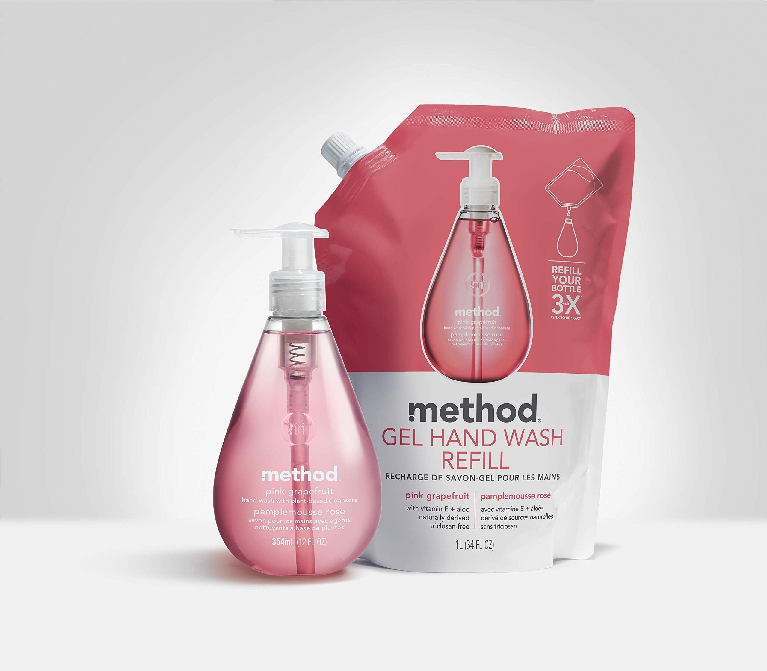 Method Gel Hand Soap Refill – Waterfall (34 oz, Pack of 6)