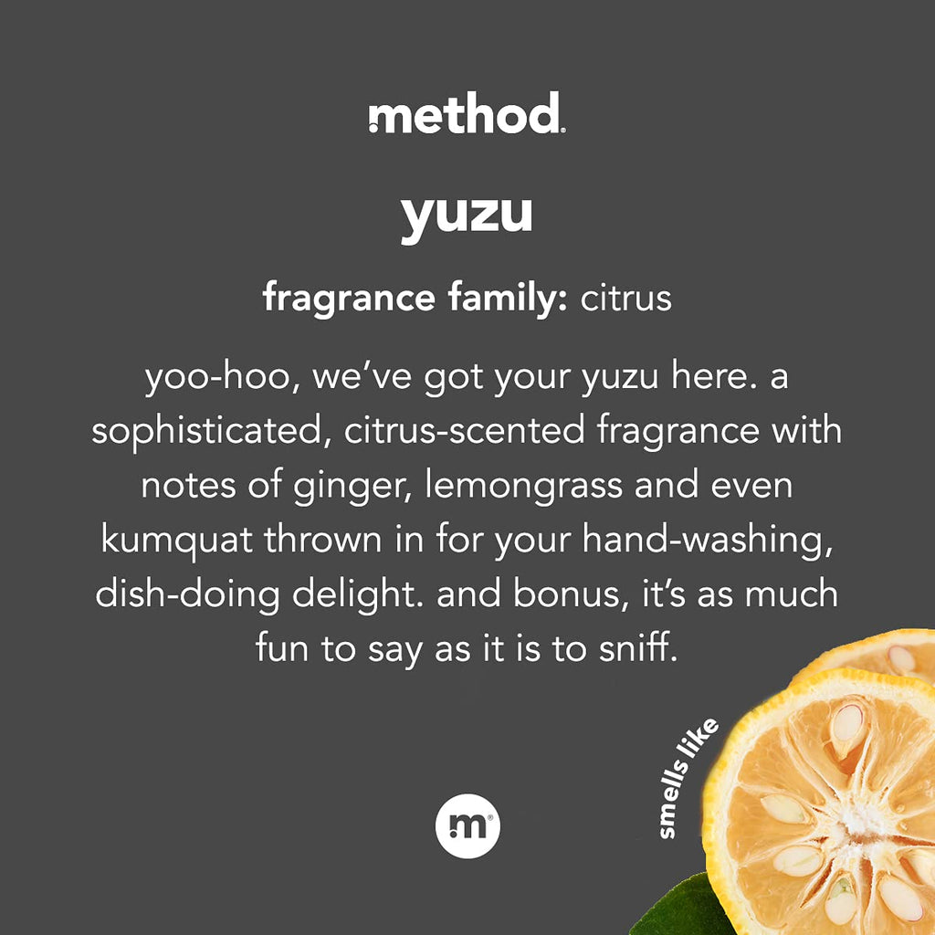 Method Gel Hand Wash Yuzu – 11.5 oz Pack of 6 | Paraben & Phthalate-Free