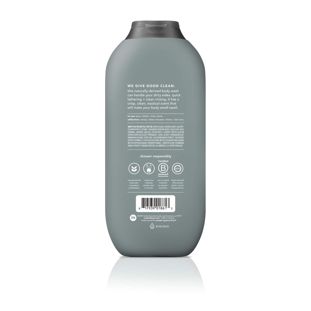 Method Men 3-Pack Body Wash 18 oz Each – Sea + Surf, Cedar + Cypress, Juniper + Sage