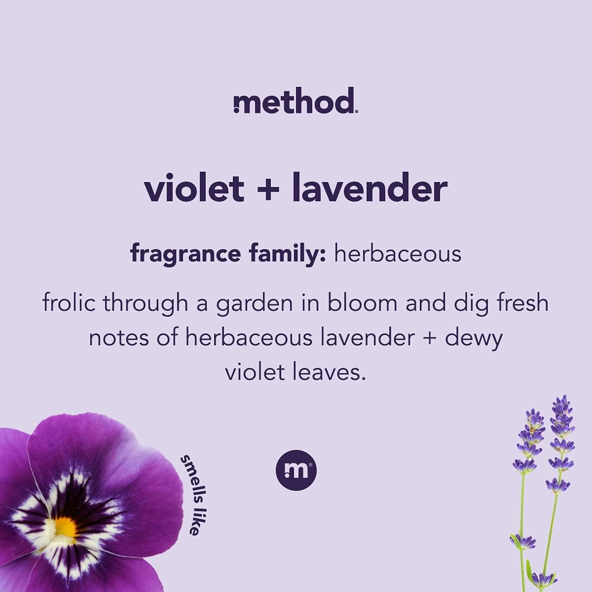 Method Premium Gel Hand Soap Refill (4 × 34 oz) – Violet + Lavender, Recyclable Bottle