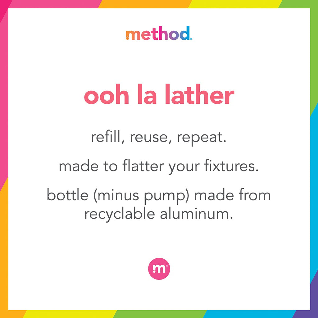 Method Premium Gel Hand Soap Refill (4 × 34 oz) – Violet + Lavender, Recyclable Bottle