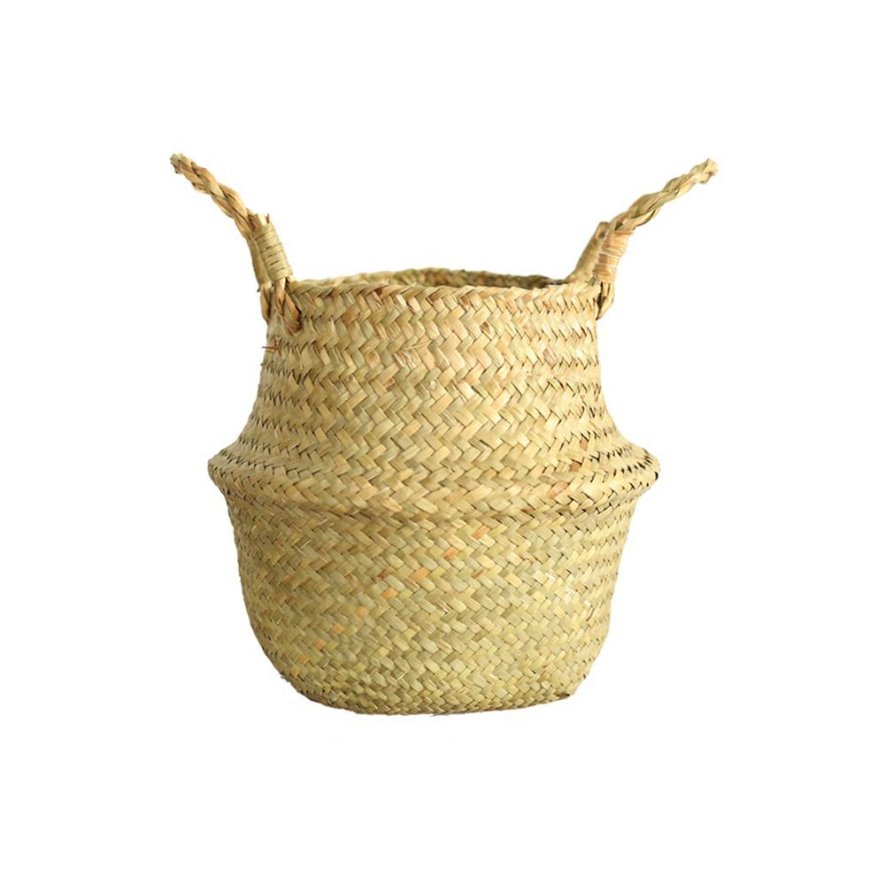 MI44 A Set Of Two Rattan Indoor Plant Stands