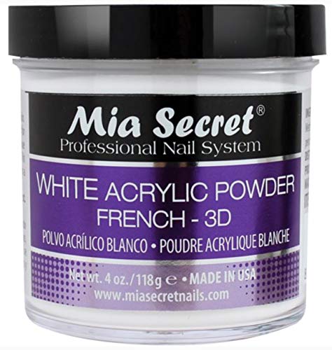 Mia Secret 4 oz Acrylic Powder 3pc Set – Pink, Clear & White (Made in USA)