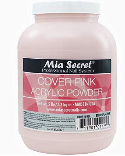 Mia Secret Acrylic Powder - 5 LBS (Cover Pink) | Salon-Quality Nail Enhancer