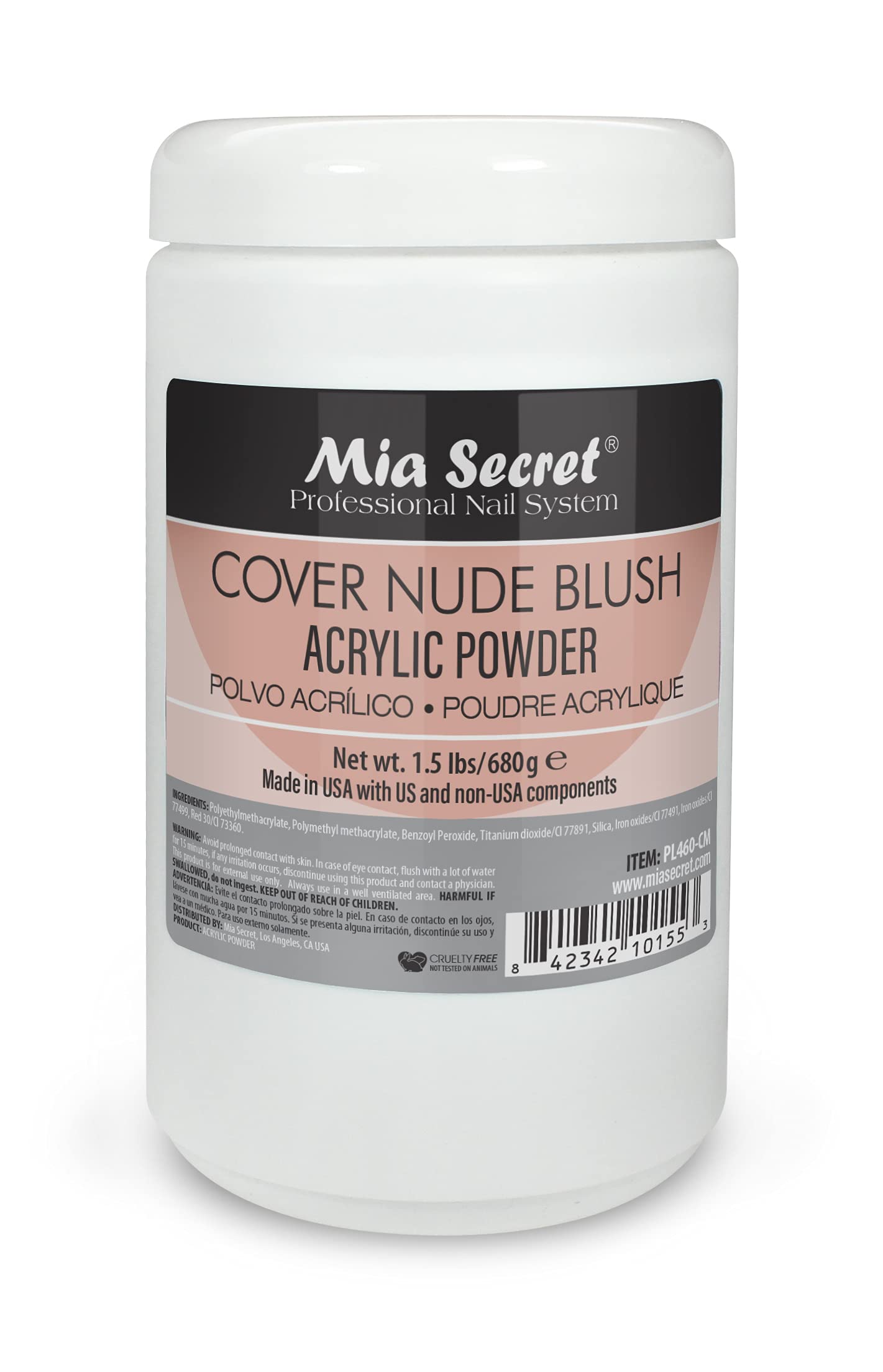 Mia Secret Cover Nude Blush Acrylic Powder 1.5 Lbs
