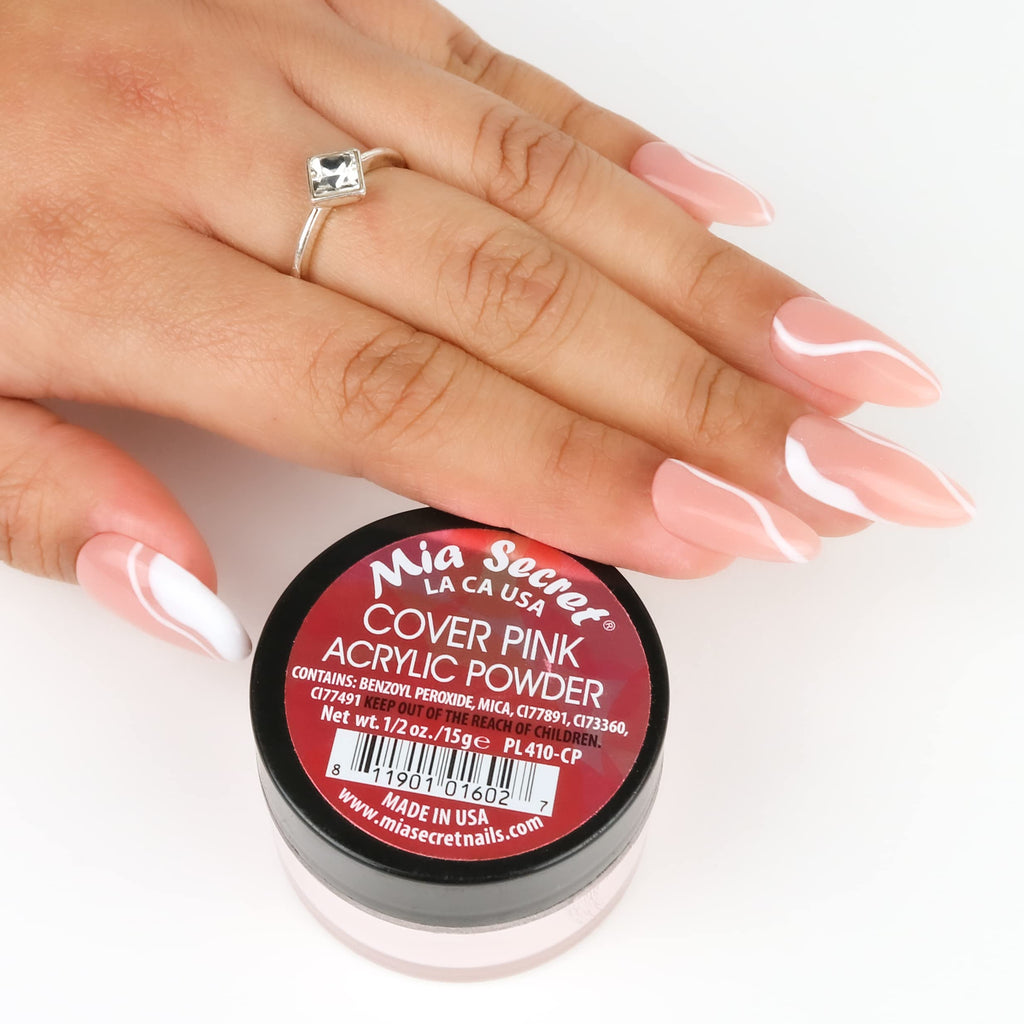 Mia Secret Cover Pink Acrylic Powder (8 oz) – Professional Nail System for Long-Lasting Nails