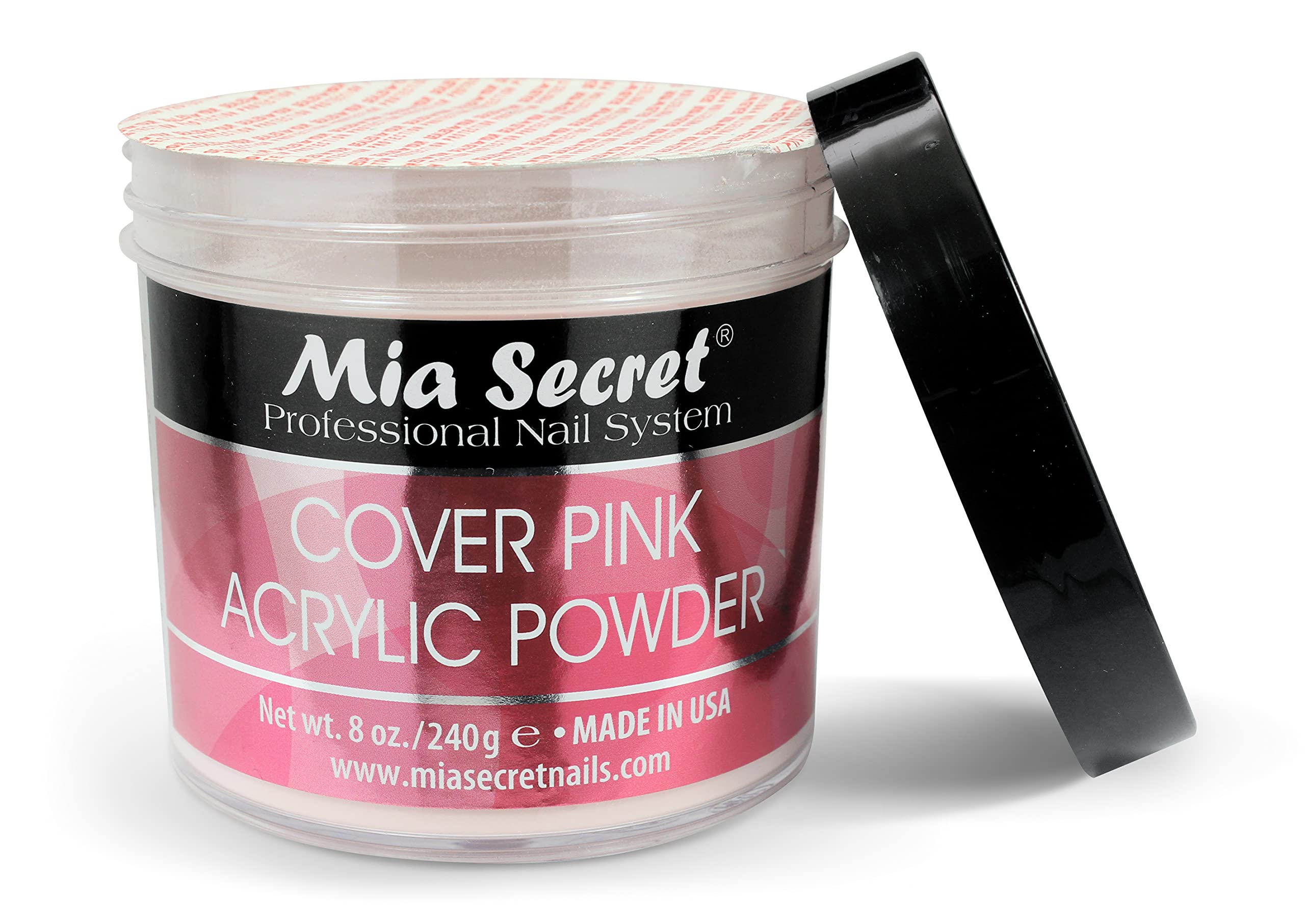 Mia Secret Cover Pink Acrylic Powder (8 oz) – Professional Nail System for Long-Lasting Nails