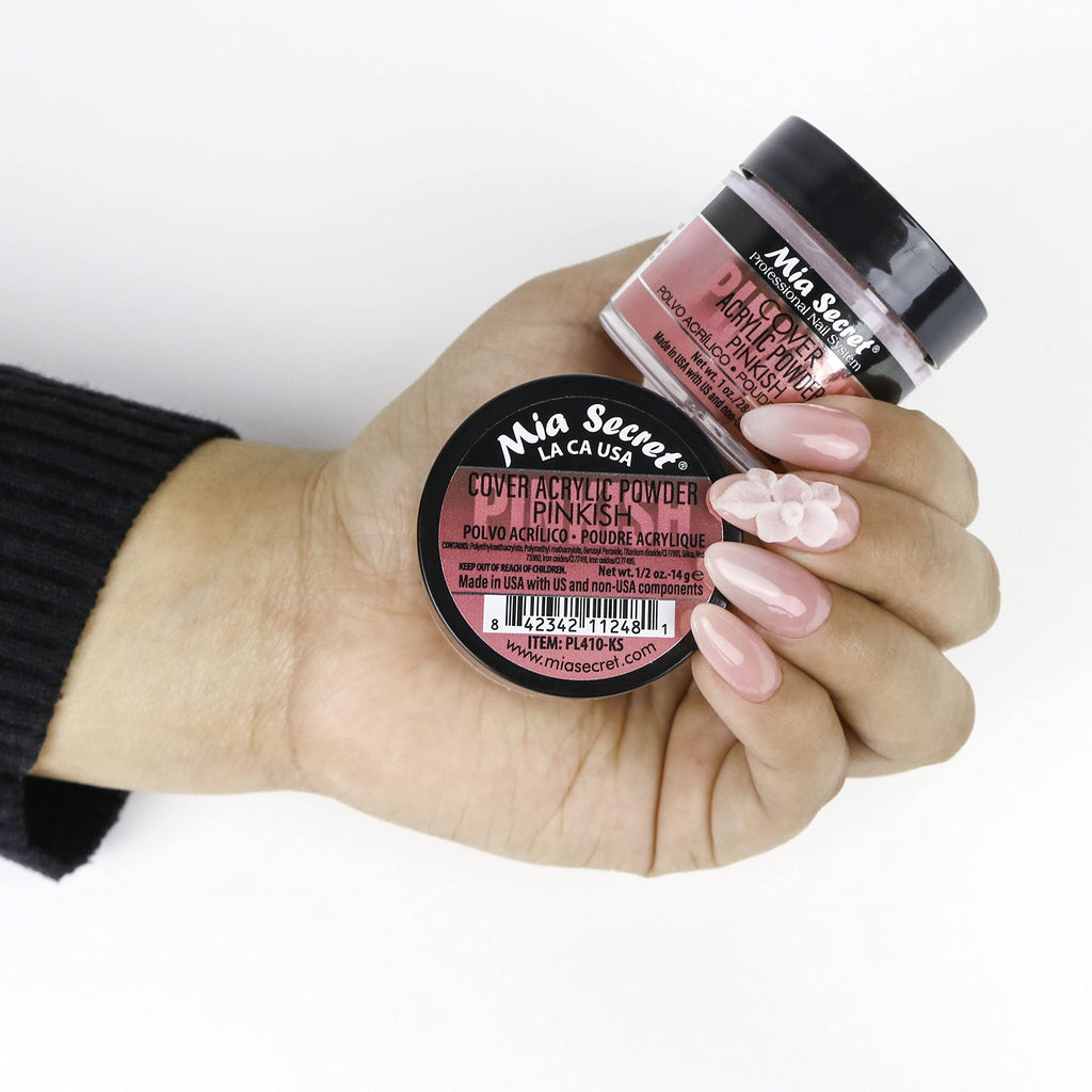 Mia Secret COVER Pinkish Acrylic Powder (1.5 LBS) – Self-Leveling, Long-Lasting Nail Coverage