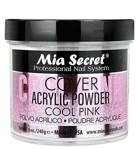 Mia Secret Acrylic Powder Cover Cool Pink 8 oz | Long-Lasting Nail Color