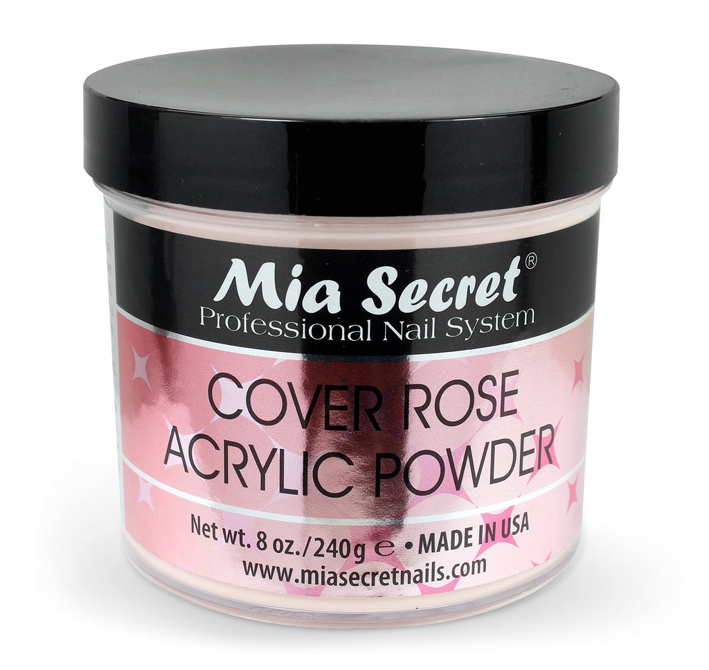 Mia Secret Cover Rose Acrylic Powder 8oz | Professional Nail System for Salon-Quality Results