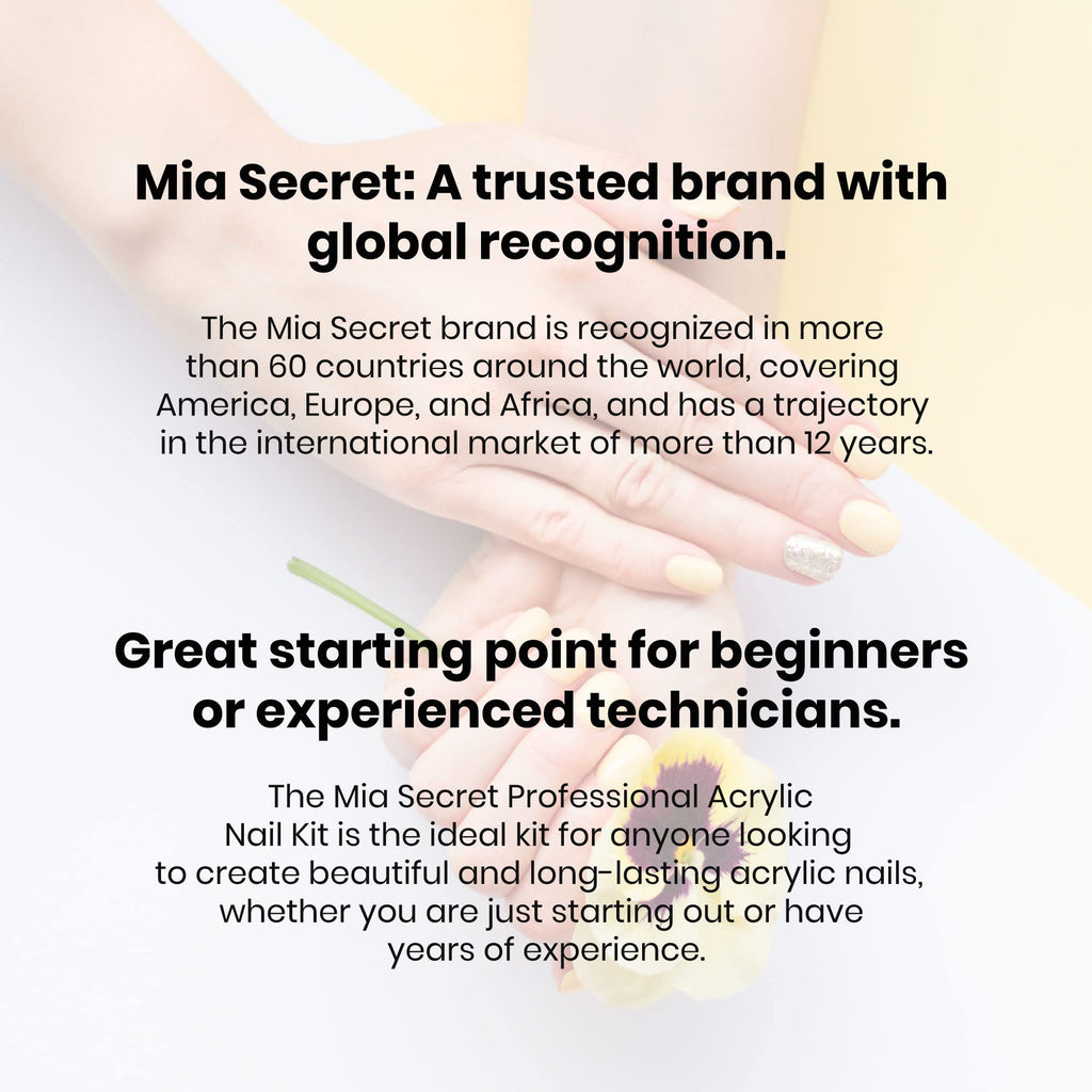 Mia Secret Professional Academic Nail Kit for Beginners – Acrylic, Formagel, Gelux & Dip Gel (Kit-A08)