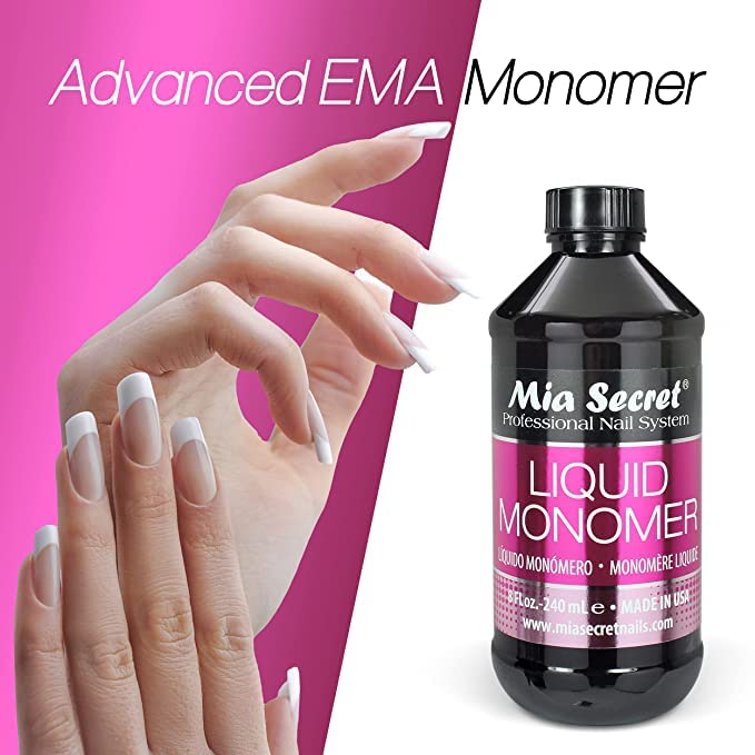 Mia Secret Liquid Monomer 4 Oz – Premium Acrylic Monomer for Salon Nails