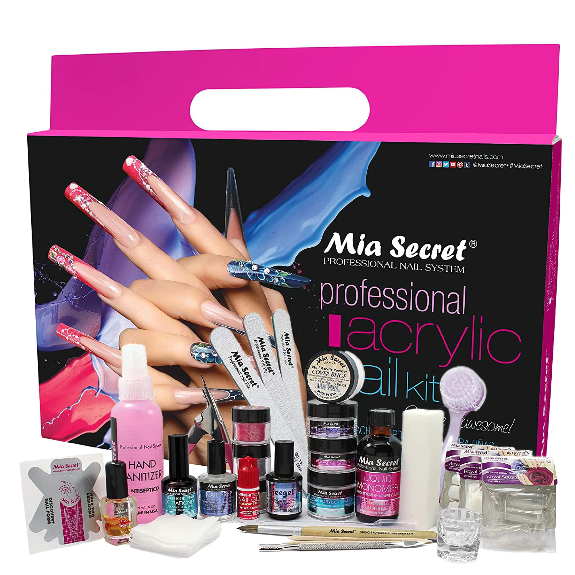 Mia Secret Professional Acrylic Nail Kit for Beginners | Complete Starter Set
