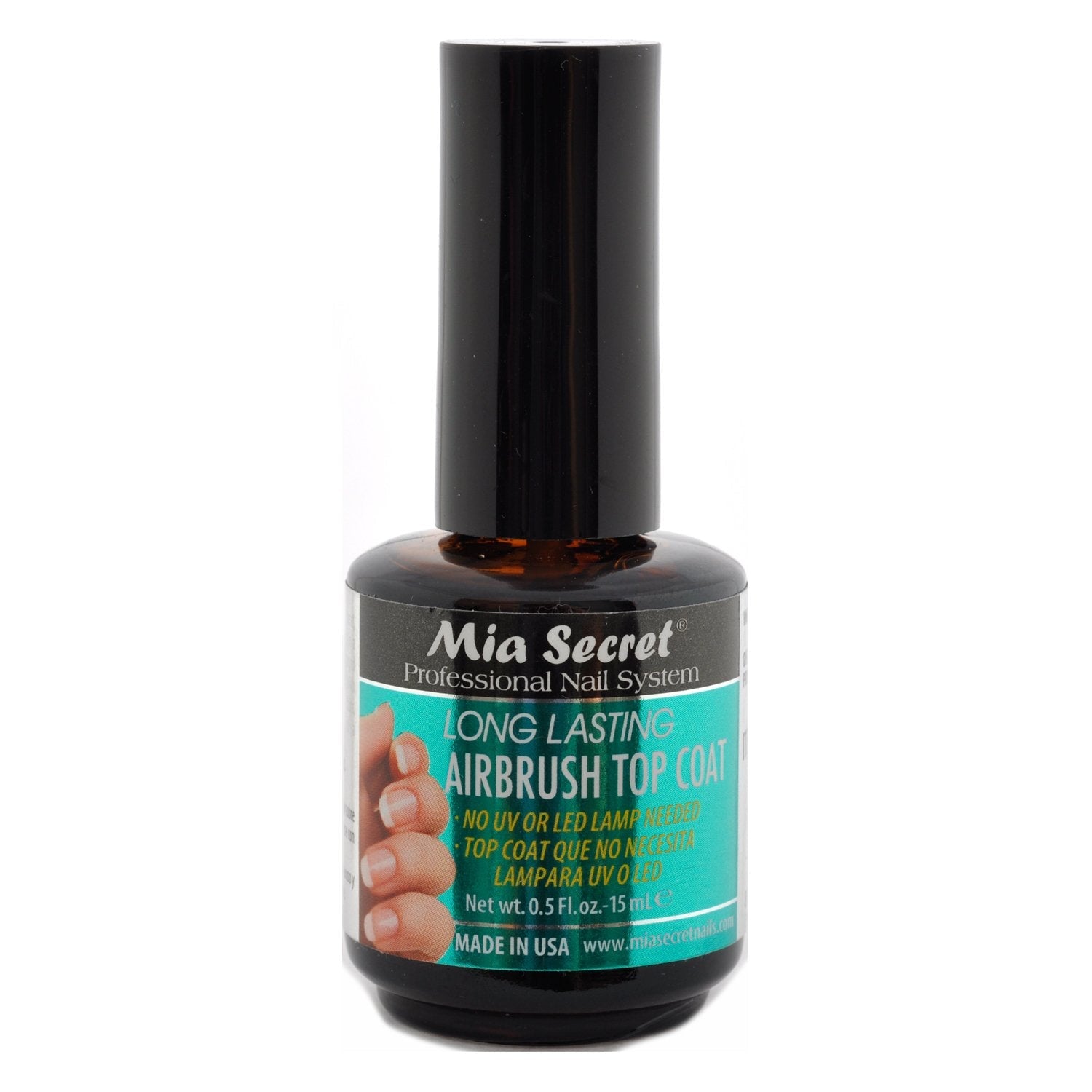 Mia Secret Long Lasting Airbrush Top Coat | High-Gloss Nail Art Sealant