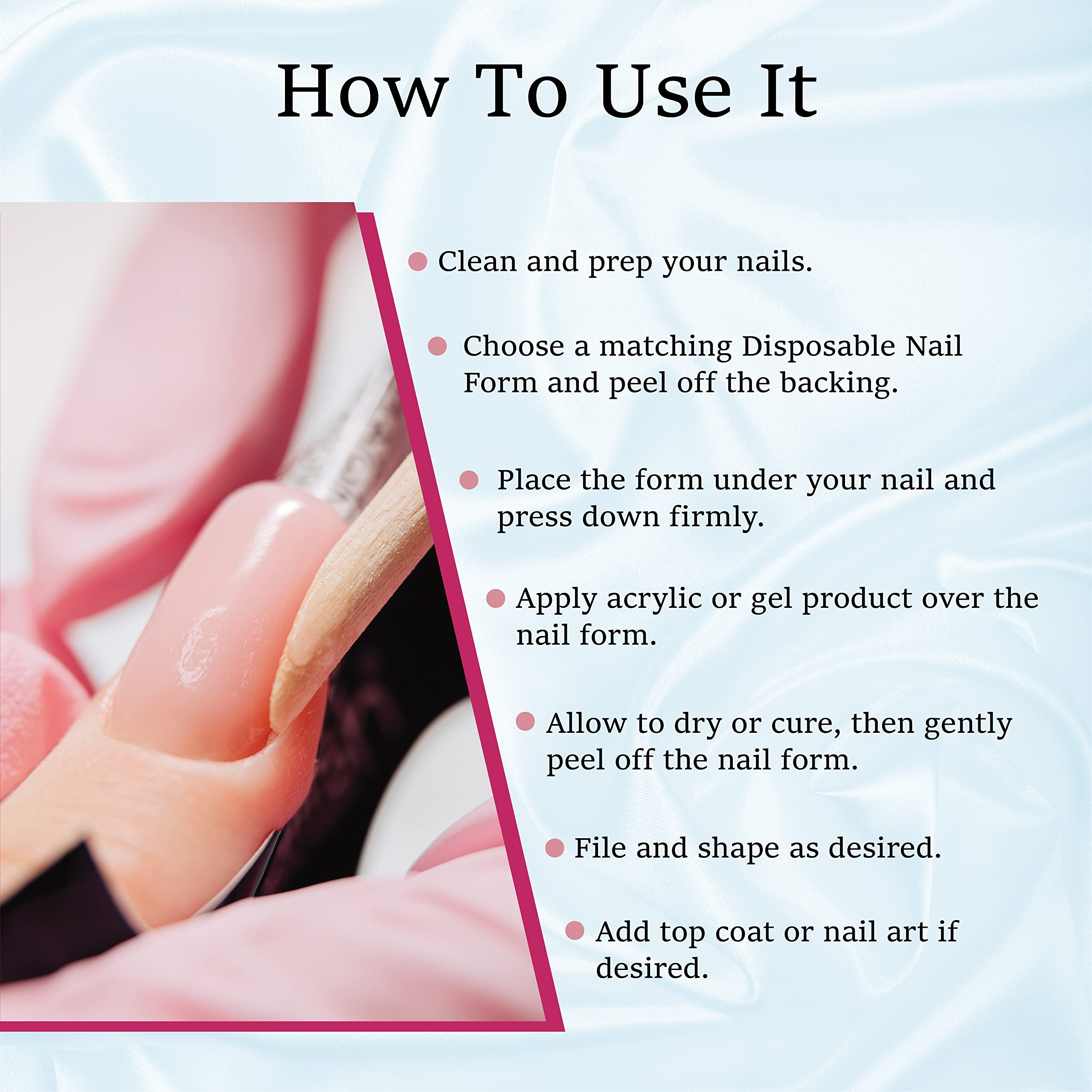 Mia Secret Multistilo Nail Forms 500 PCS – Gel, Acrylic & Builder Extensions with Guide Marks
