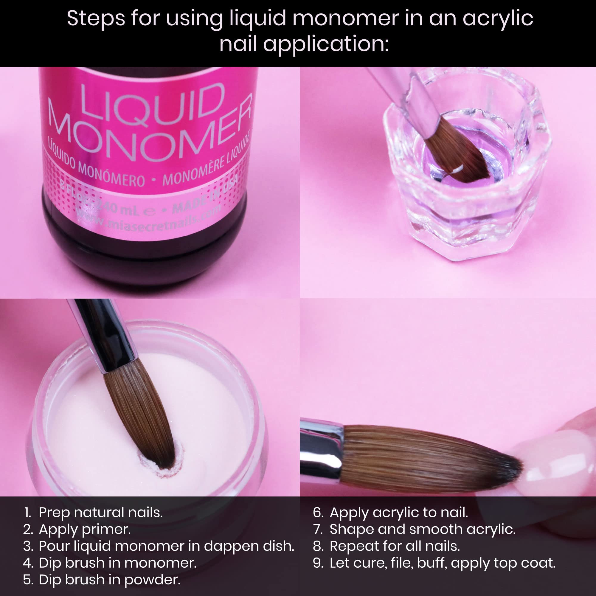 Mia Secret Professional Acrylic Nail Kit for Beginners | Complete Starter Set