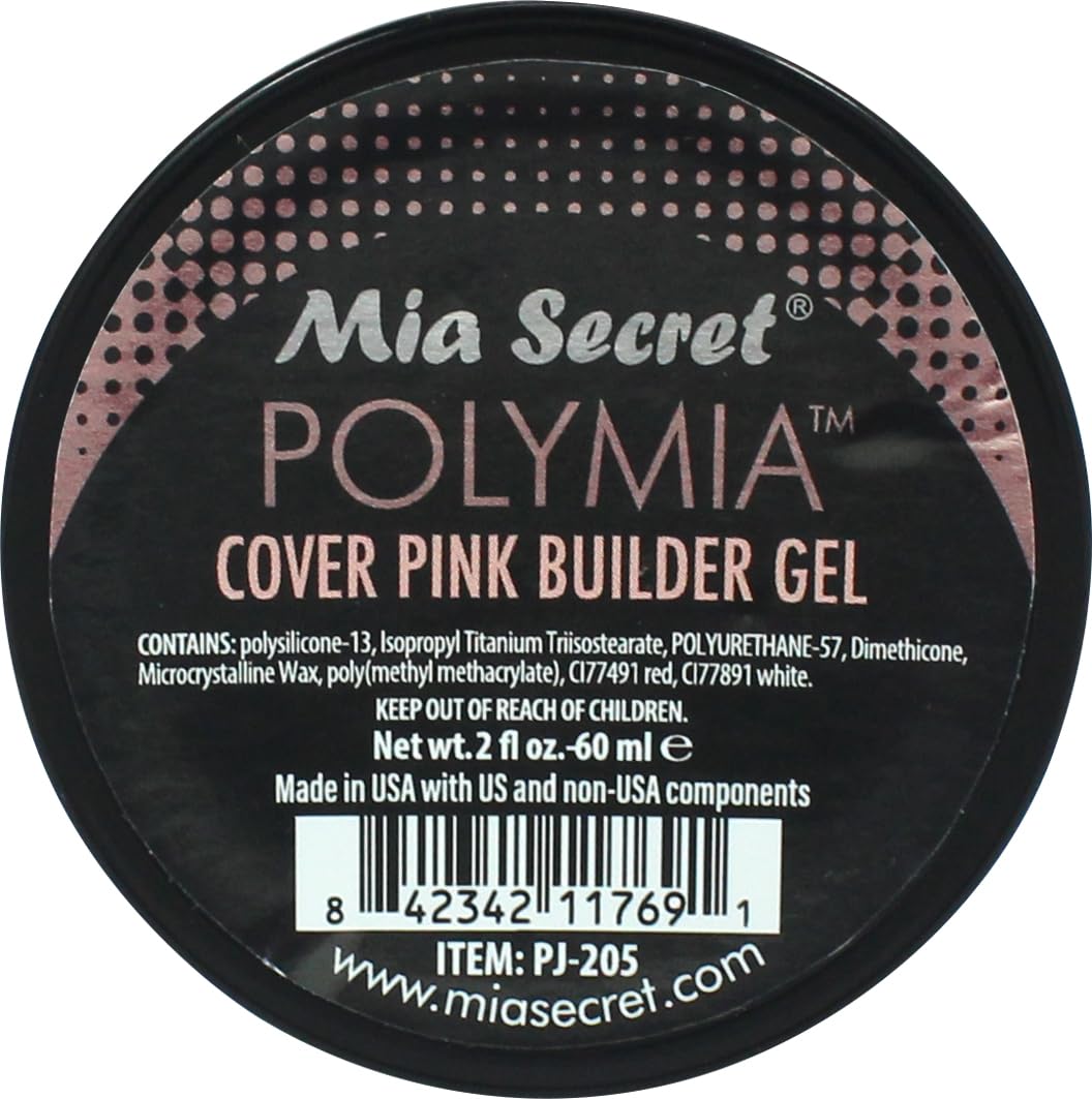 Mia Secret Polymia Nail Gel Builder 2oz | Gel Extension UV/LED - Cover Pink