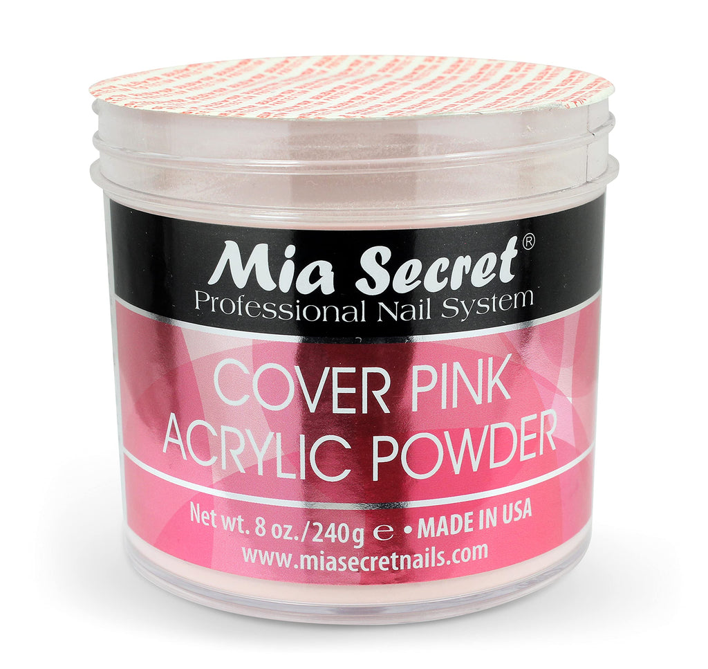 Mia Secret Cover Pink Acrylic Powder (8 oz) – Professional Nail System for Long-Lasting Nails