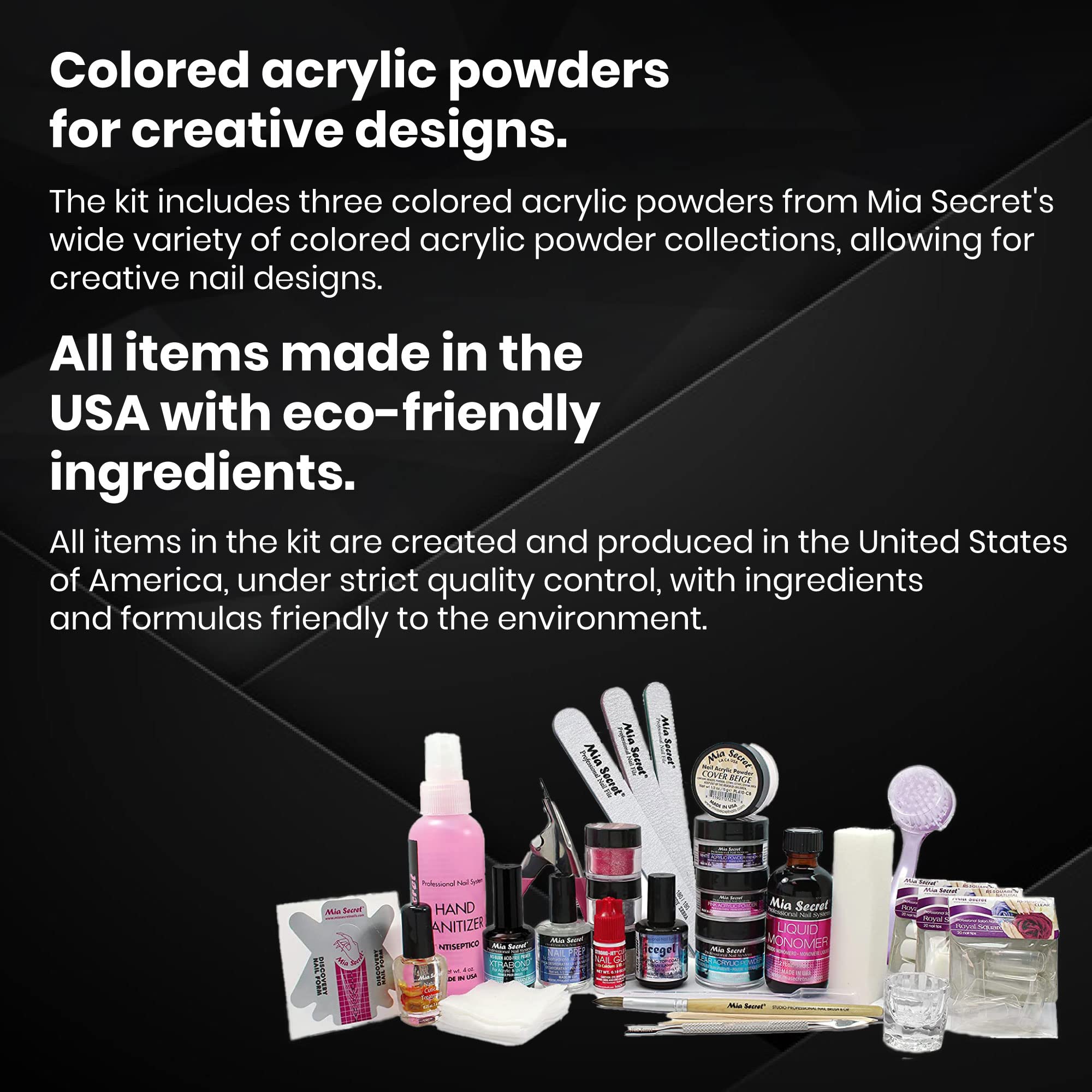 Mia Secret Professional Acrylic Nail Kit for Beginners | Complete Starter Set