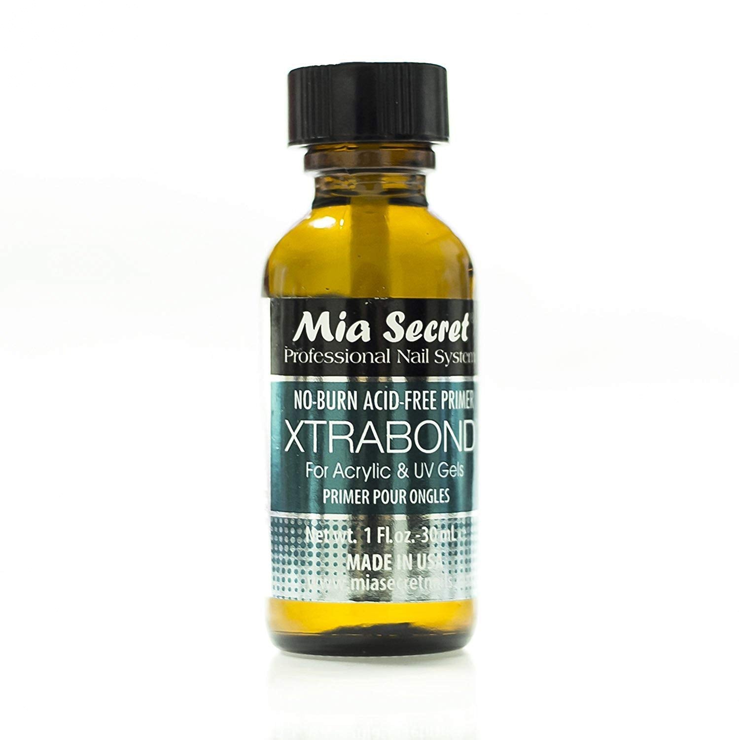 Mia Secret Xtrabond Nail Primer – Acid-Free, No Burn, For Acrylic or UV Gel (1/2 oz or 1 oz)