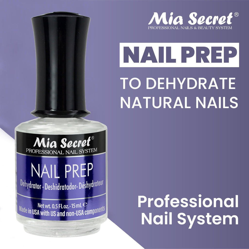 Mia Secret 15 ml Nail Dehydrator & XTRABOND Primer – Acid-Free Base Coat Kit
