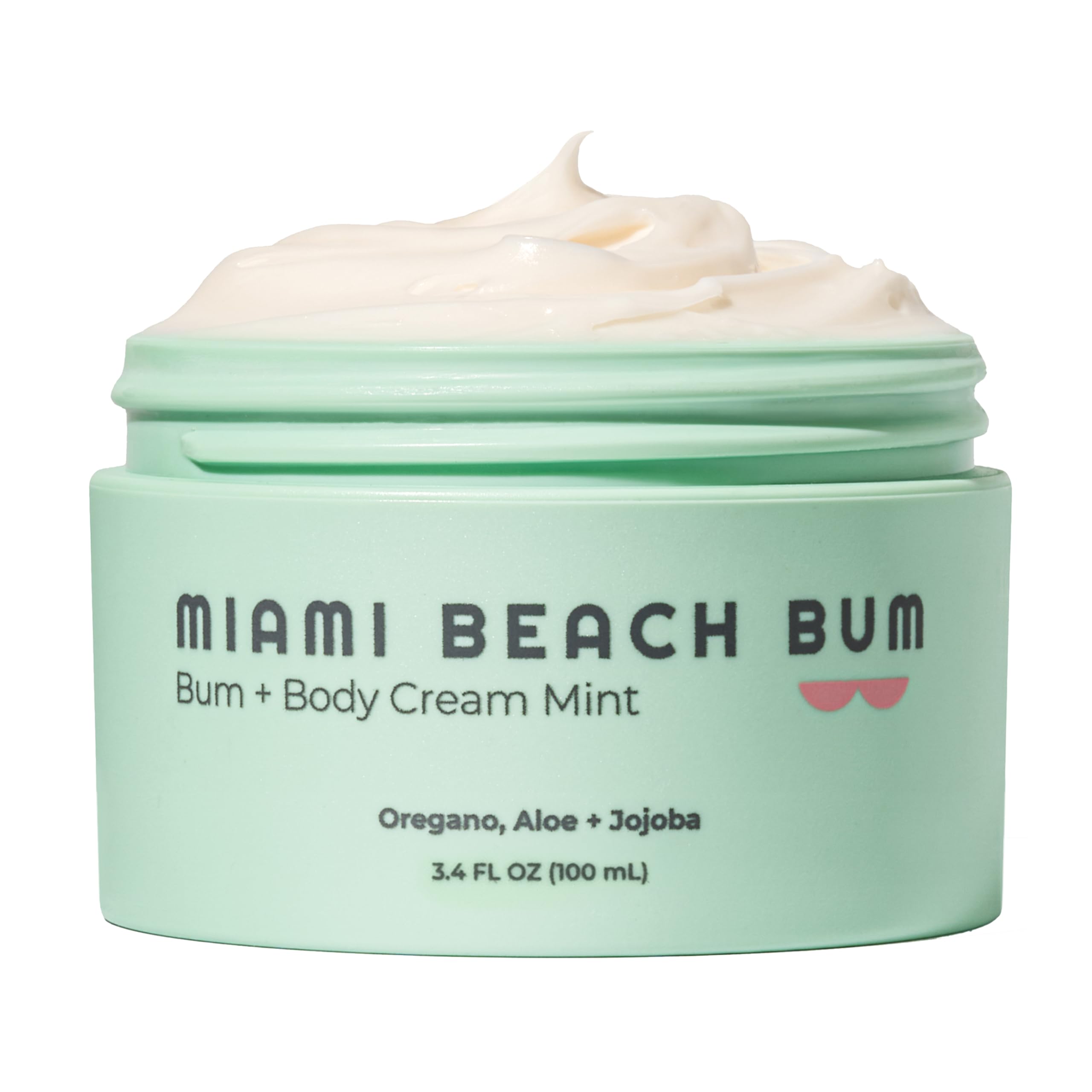 Miami Beach Bum Mint Cream 6.7oz – Daily Body Moisturizer for Skin Health, Razor Bumps & More