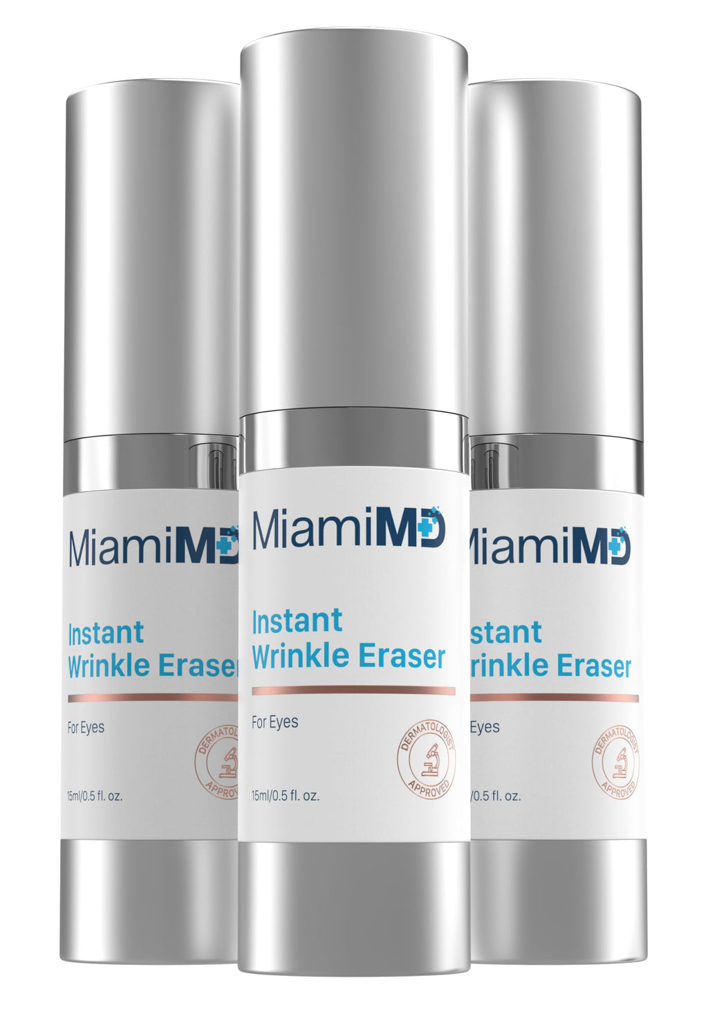 MiamiMD Instant Wrinkle Eraser (15ml) – Fragrance-Free Anti-Aging Serum for Face & Neck