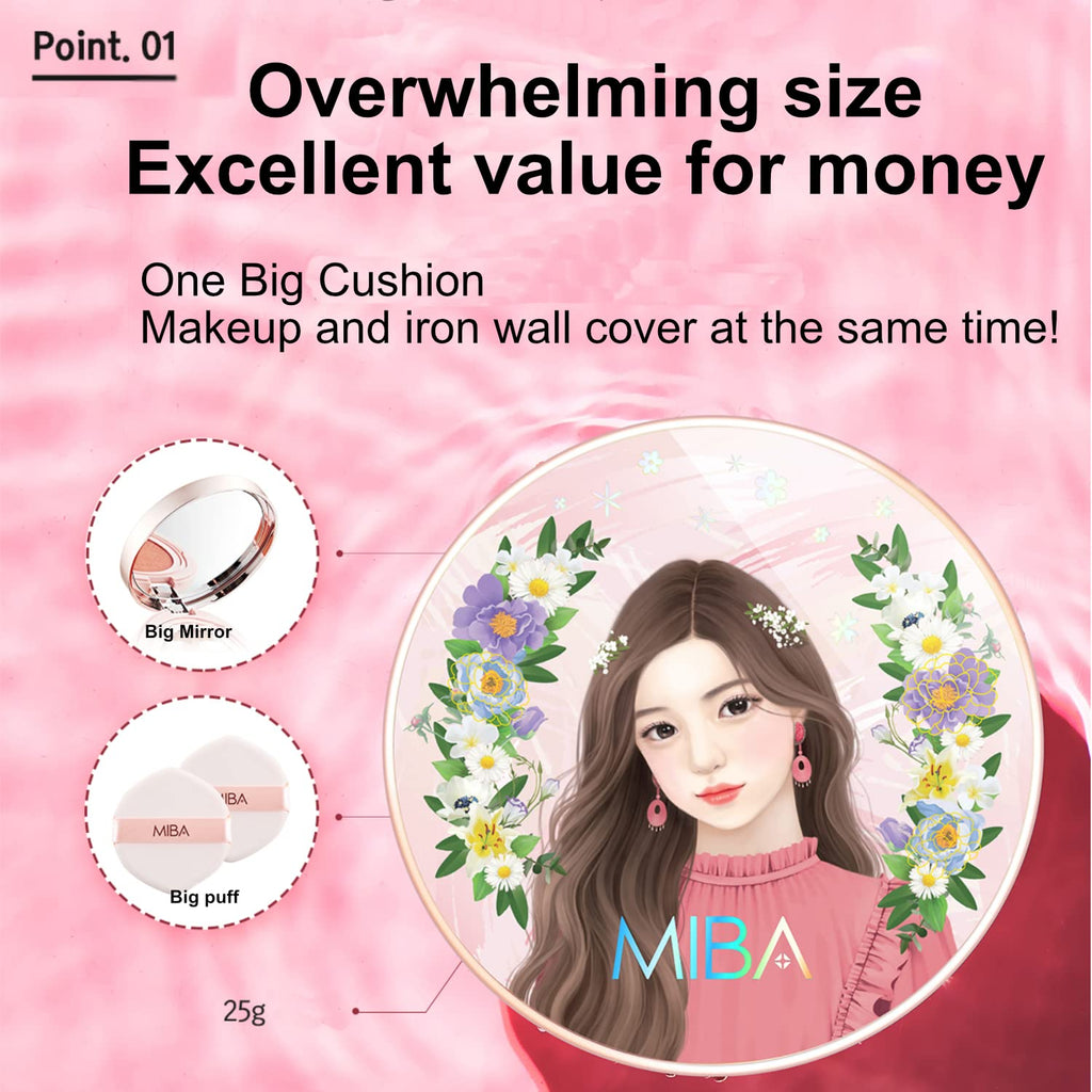 MIBA Ionized Calcium Foundation Double Cushion RX Refill No.21 | Big Cushion Season 2