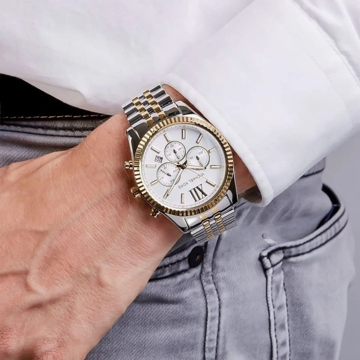 Michael Kors MK8344 Lexington Men's Two-Tone Watch